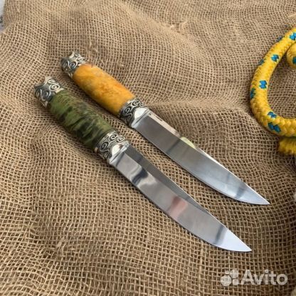 Нож финка, якутский, складной, охотничий
