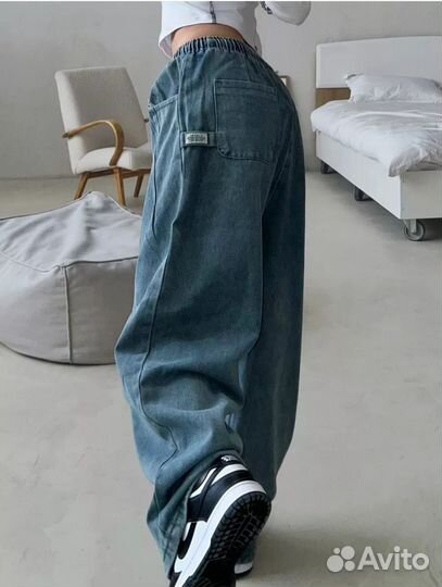 Джинсы широкие y2k
