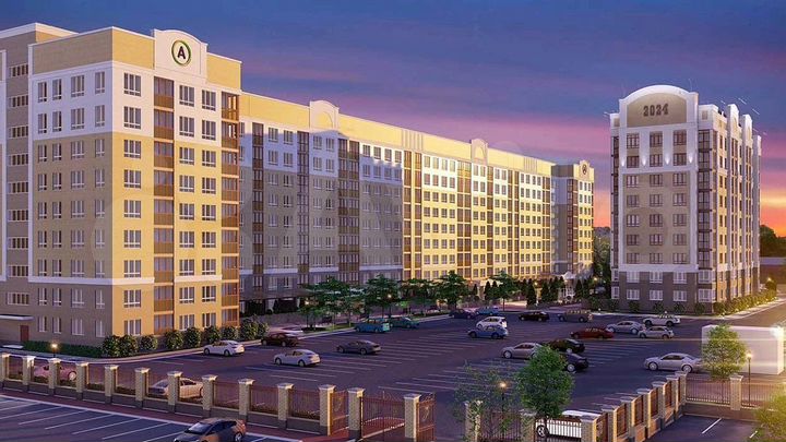 2-к. квартира, 67,8 м², 3/9 эт.