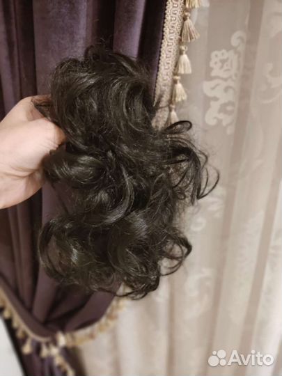 Шиньон на заколке крабе