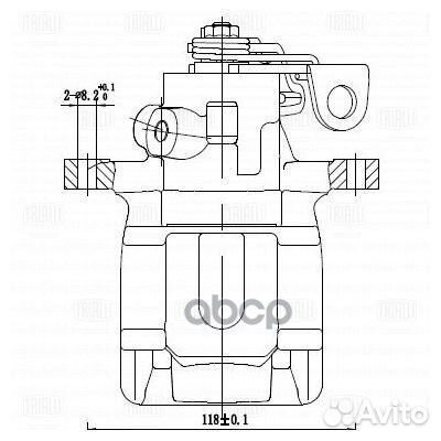 Суппорт торм. для а/м Peugeot 307 (00) /308 (07