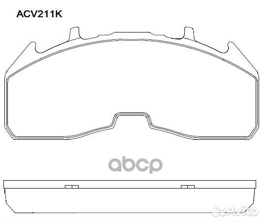 Колодки тормозные дисковые WVA (29332) schmitz