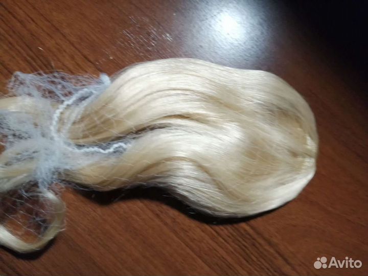 Накладная челка из натуральных волос