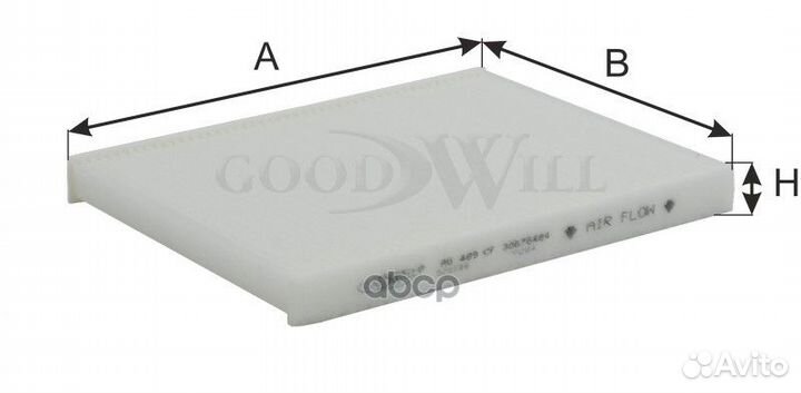 Фильтр салона AG489CF Goodwill