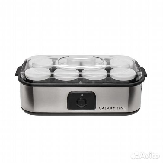 Йогуртница Galaxy line GL2697, серебристый, черный