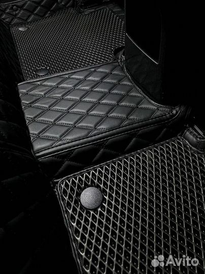 3Д (3D) коврики из экокожи FAW Фав