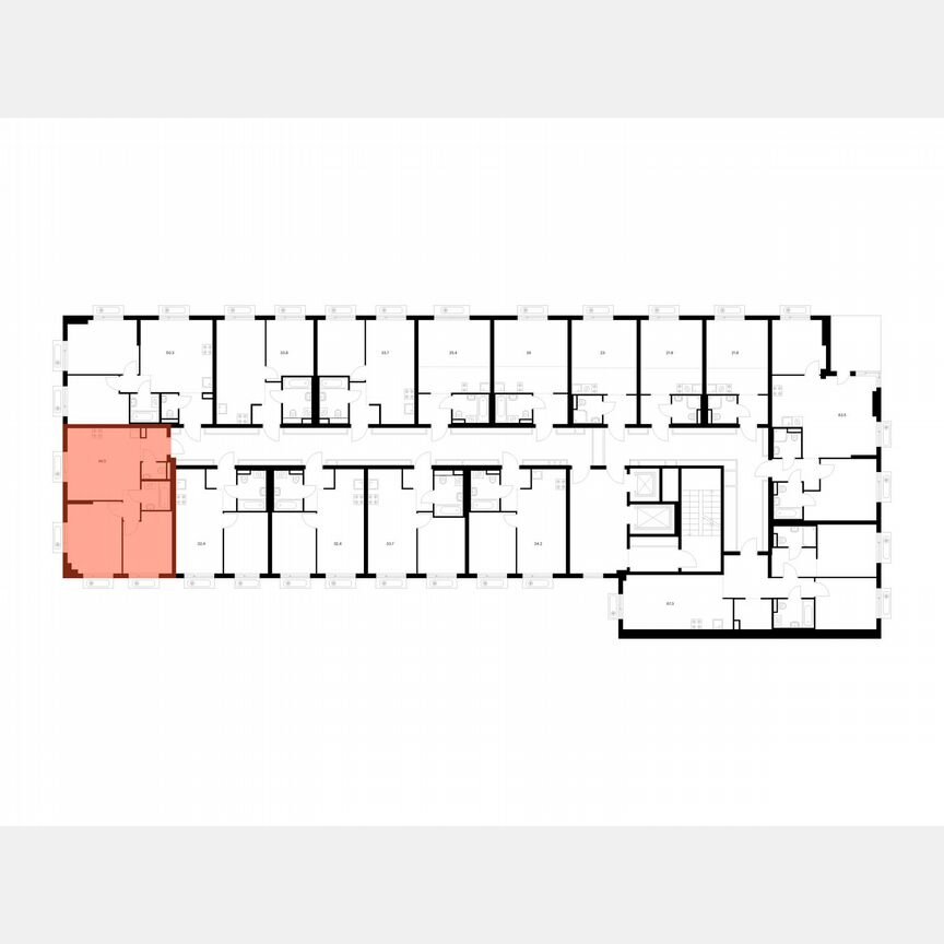 2-к. квартира, 49,5 м², 10/16 эт.