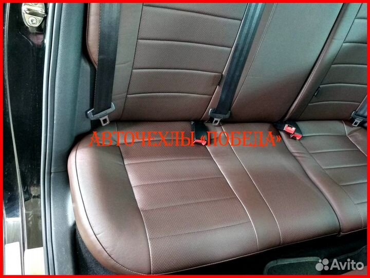 Чехлы Volkswagen Polo 1 из экокожи шоколадные