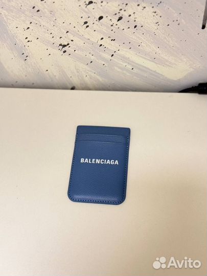 Кардхолдер balenciaga Blue Logo phone Оригинал