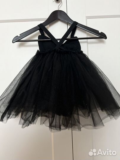 Платье для девочки 80 размер черное праздничное