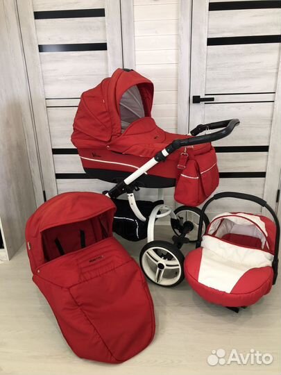 Коляска 3 в 1 Bebetto (очень удобная)