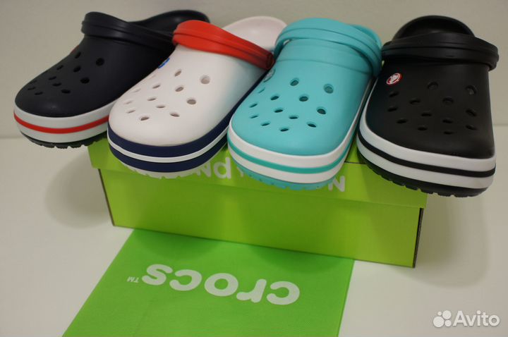 Сабо Crocs Сrocband в коробке с джиббитсами