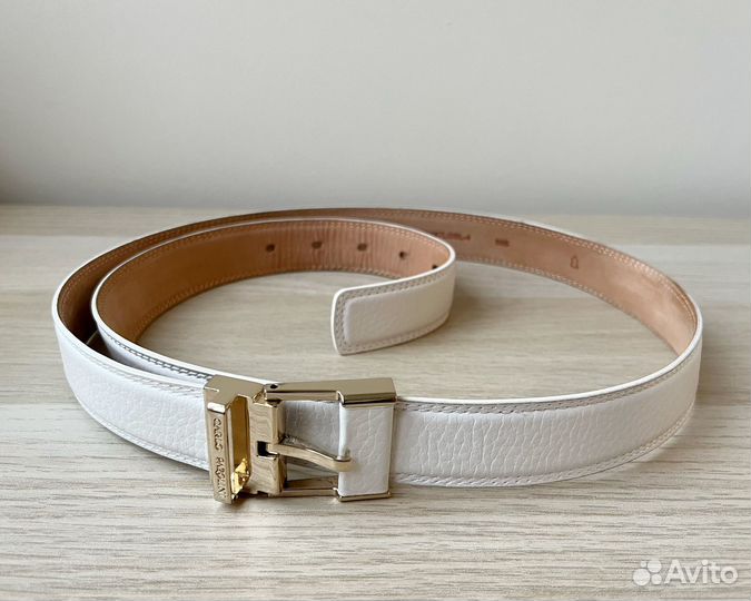 Ремень женский кожаный Pazolini, белый, XXL