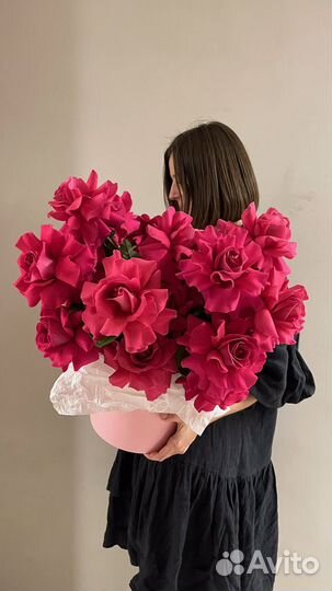 Цветочная композиция из роз Pink Floyd