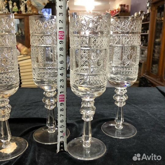 Бокалы цилиндры. Хрусталь