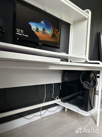 Компьютерный стол белый IKEA Fredde