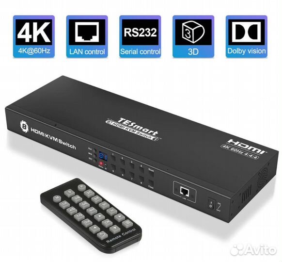 KVM hdmi USB Switch переключатель 8 портов
