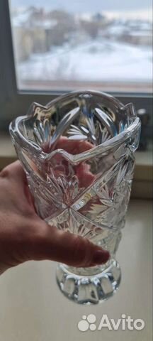 Хрустальная ваза, конфетница. Винтаж