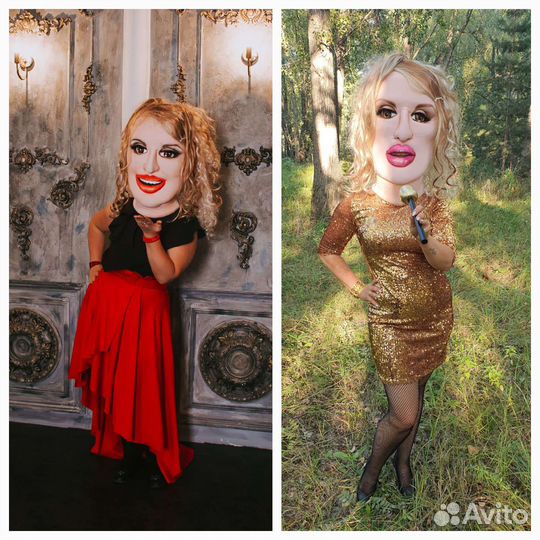 Поздравления ростовых кукол.Звёзды.Шуточный стрип