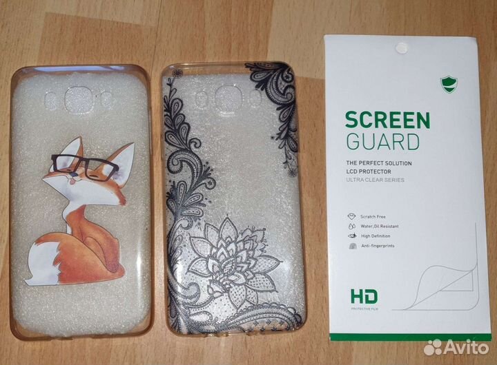 Чехол и стекло для samsung galaxy J7 2016