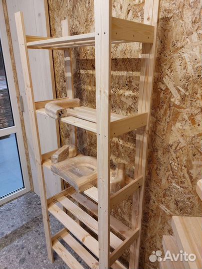 Полки стеллажи деревянные