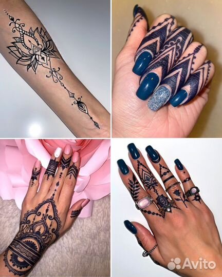 Мехенди / Временное тату / Хна / Джагуа / Роспись