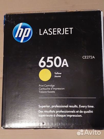 Картридж LaserJet 650 A CE 272А оригинал