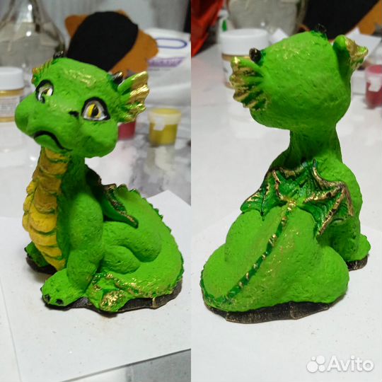 Фигурка из гипса для раскрашивания. Дракончик