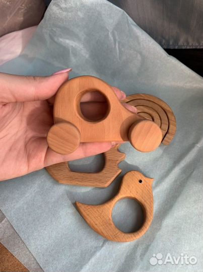 Деревянные игрушки монтессори грызунки