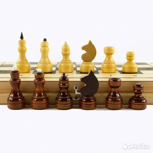 Шахматы 3в1 (Шахматы+шашки+нарды)