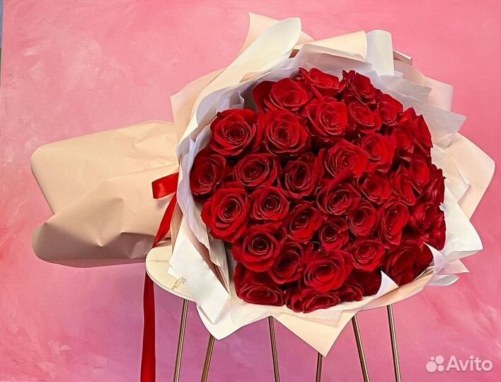 Букеты из Красных Роз на Подарок. Доставка Букетов
