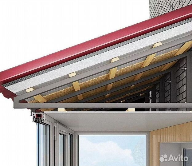 Крыша для балкона