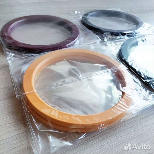 Ручки для сумки круглые деревянные