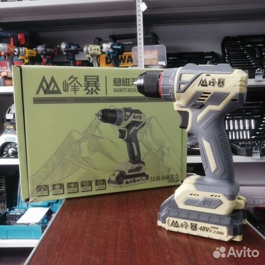 Шуруповерт дрель бесщеточный аккумуляторный