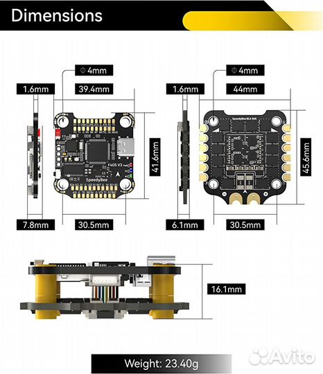 SpeedyBee F405 V3 BLS 50A 30x30 (Башня/Стек) новый