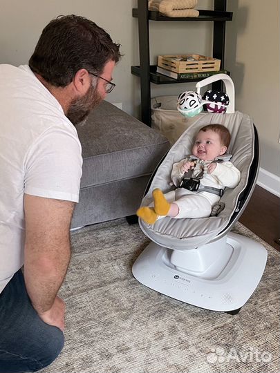 4moms mamaRoo New серебро электрокачели