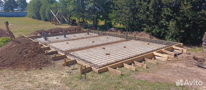 Фундамент, отмостка