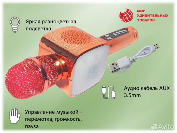 Микрофон караоке - колонка