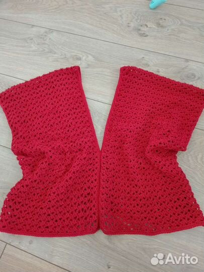 Ажурный топ вязаный крючком