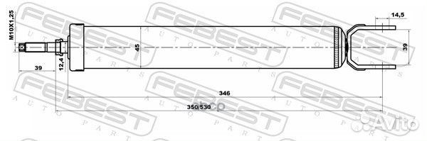 Амортизатор задний hyundai i30 07-12, KIA ceed