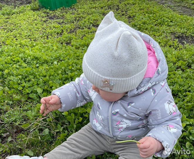 Шапочки для девочки осень весна размер 42-44