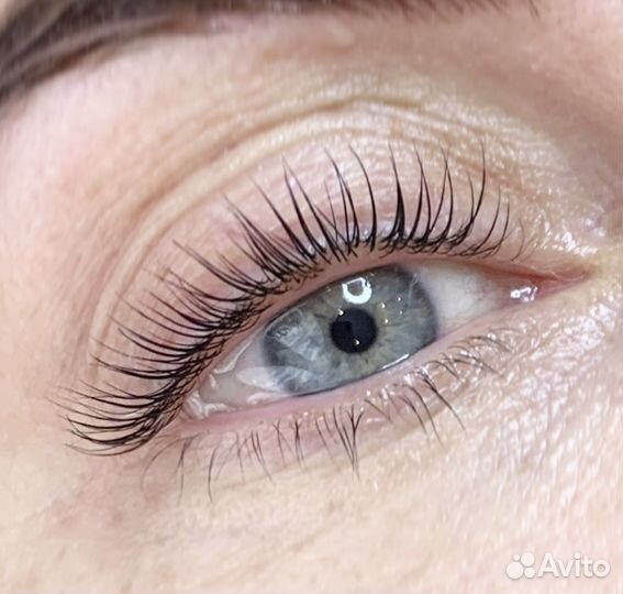 Вельвет/ламинирование ресниц, архитектура бровей