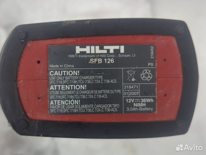 Шуруповерт Hilti