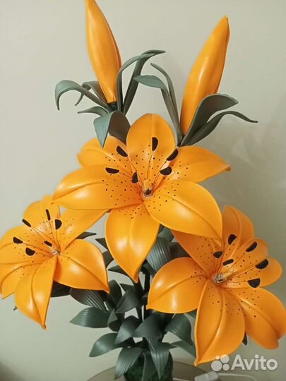 Светильники лилии из изолона 83 см