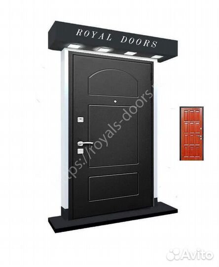 Трехконтурная входная дверь Порошок