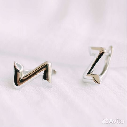 Серьги серебро 925 пробы