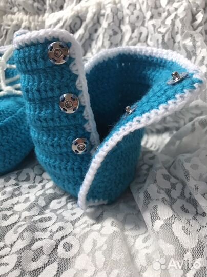 Пинетки сапожки на брейсы в наличии