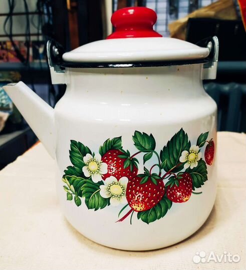 Чайник эмалированный, 3л, новый