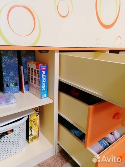 Кровать детская комбинированная, двухсторонняя