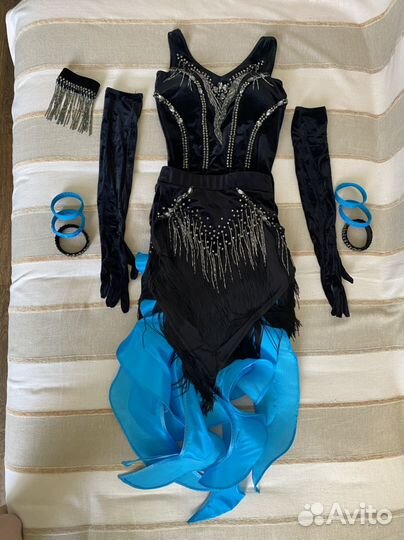 Комплект для бальных танцев с 2 юбками